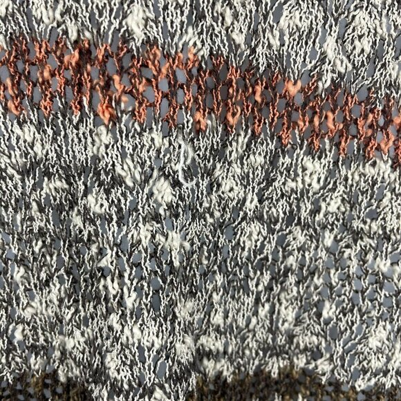 Free People Split Back Striped Tunic Frayed top - Picture 6 of 9